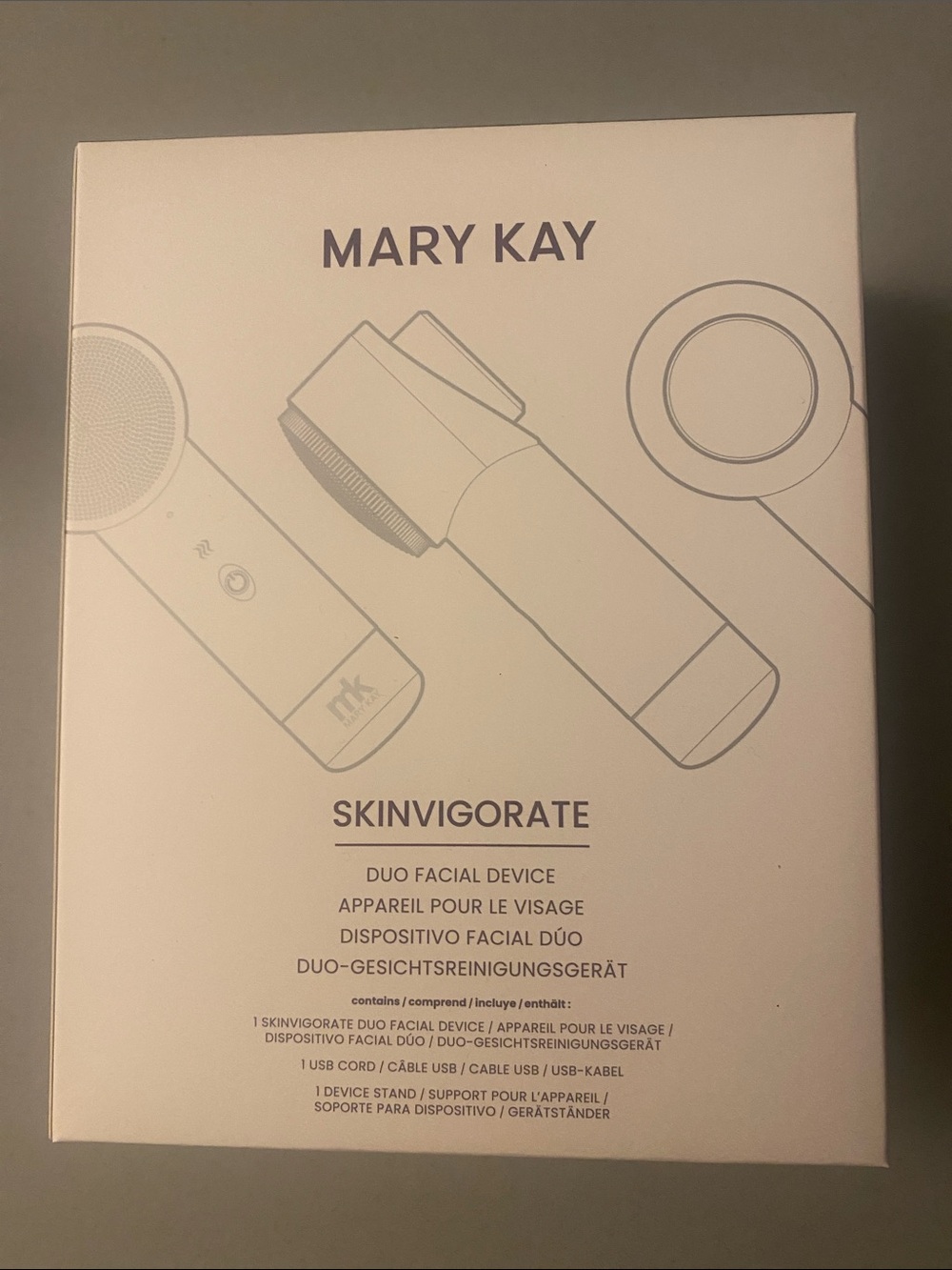 Mary Kay Skinvigorate Duo Facial Device - Cream/Gray